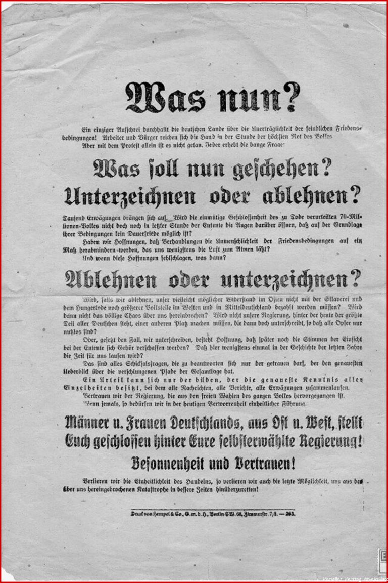 LeMO Bestand Objekt Versailler Vertrag 1919