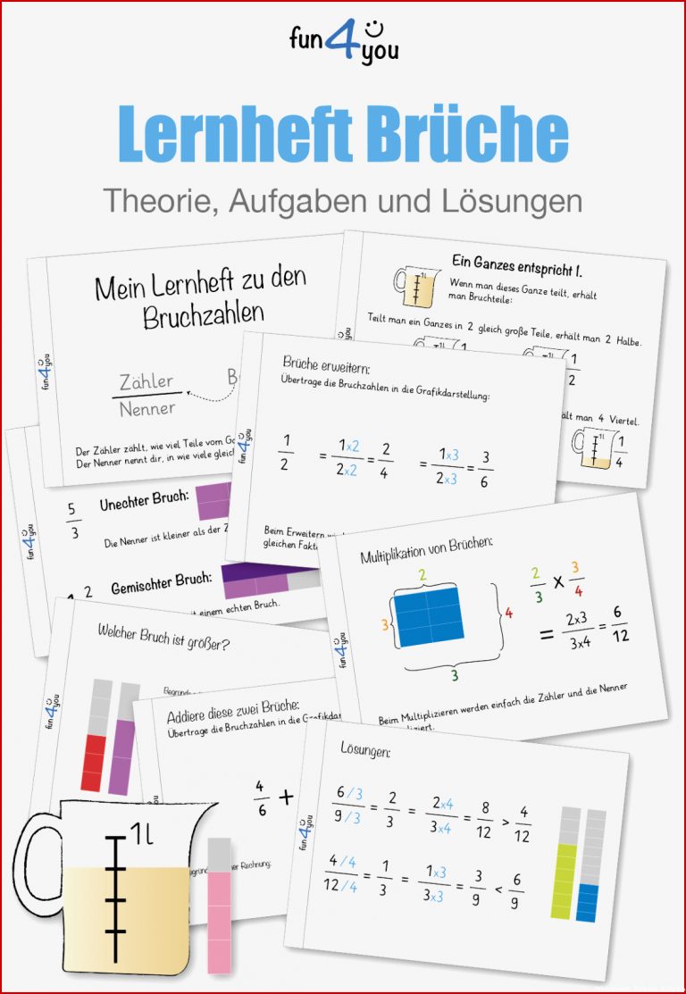 Lernheft Brüche als Nachschlagewerk und Lernhilfe