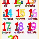 Lernposter Zahlen Bis 20 Kinder