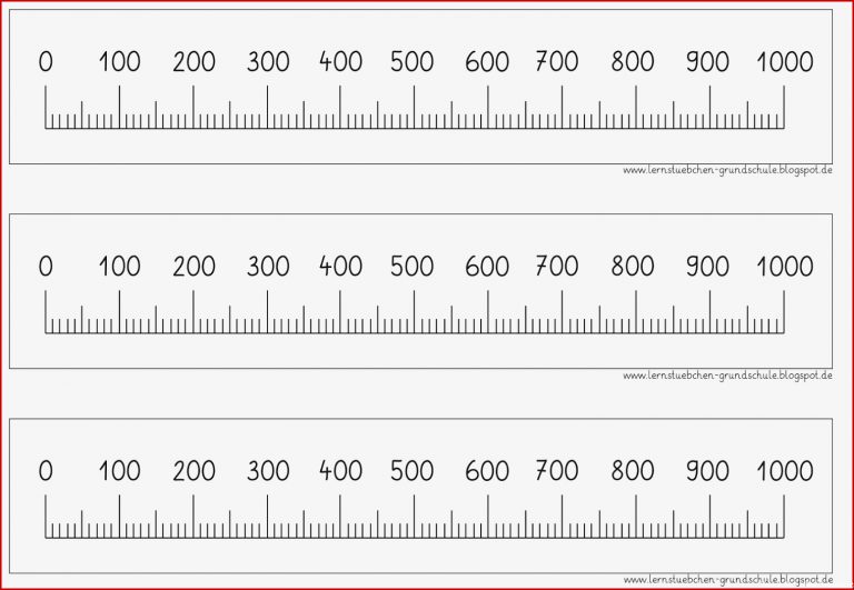 Lernstübchen Der Zahlenstrahl