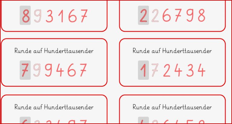 Lernstübchen große Zahlen runden