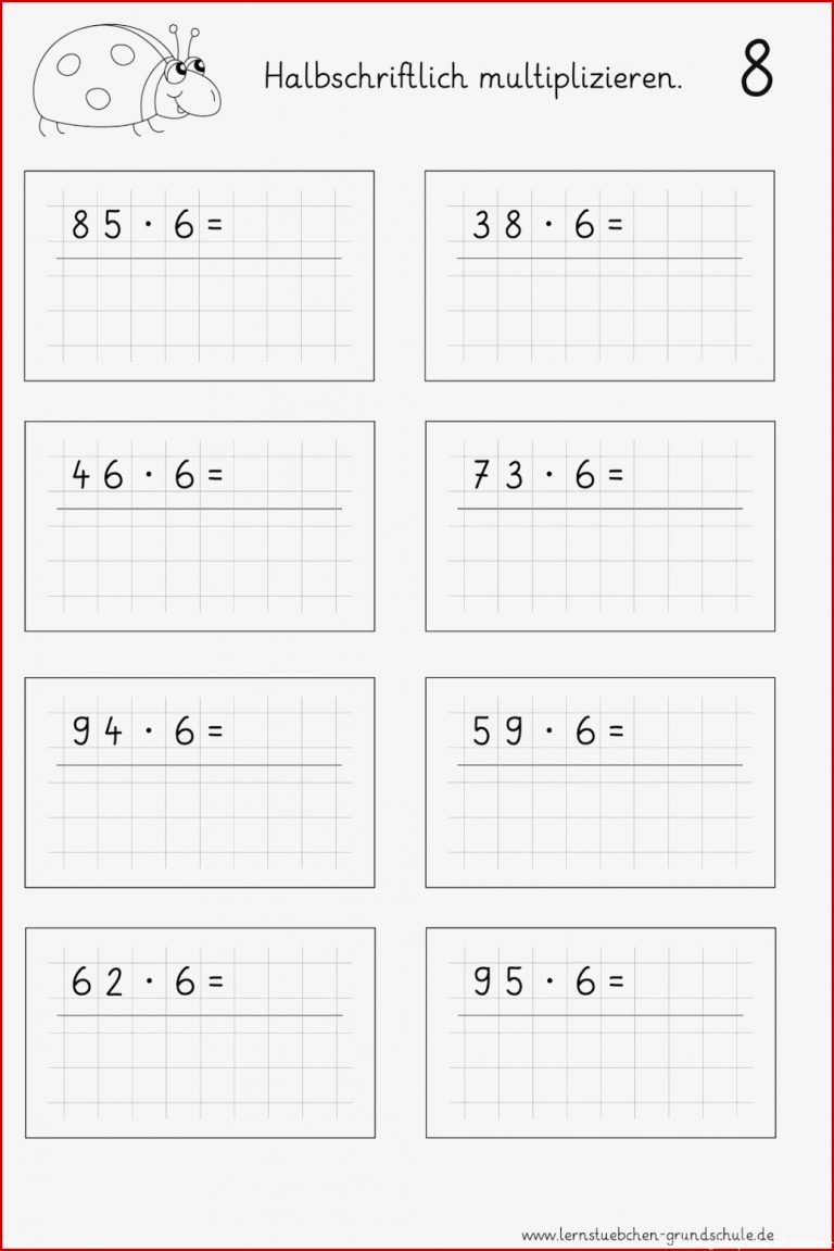 Lernstübchen Halbschriftliche Multiplikation