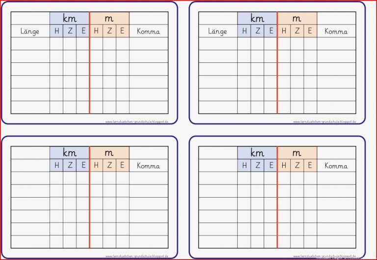 Lernstübchen Längen Umrechnen In Kommazahlen