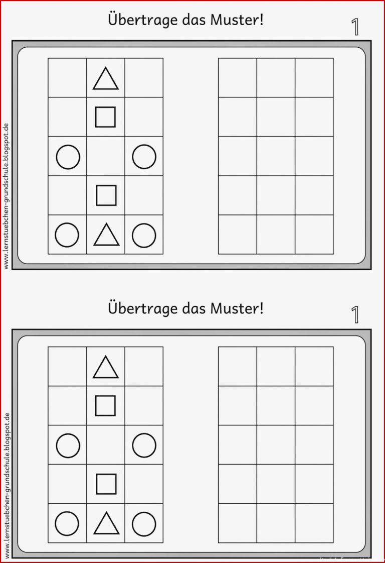 Lernstübchen Muster übertragen 1