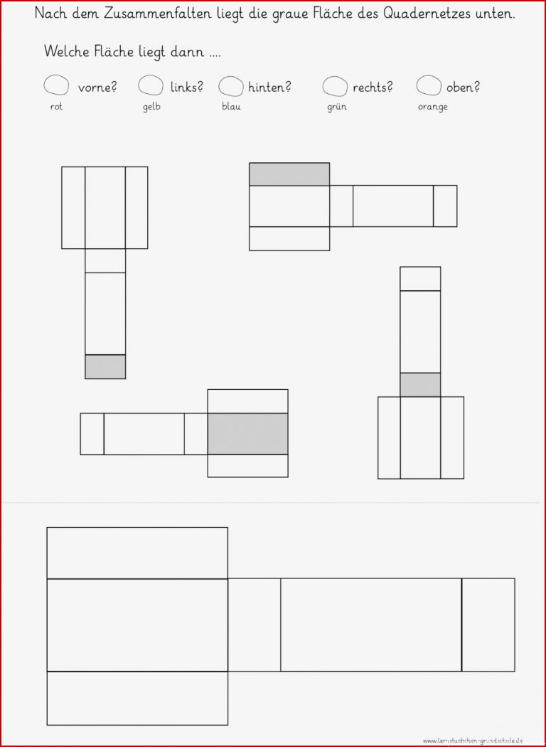 Lernstübchen Ouadernetze Kopfgeometrie