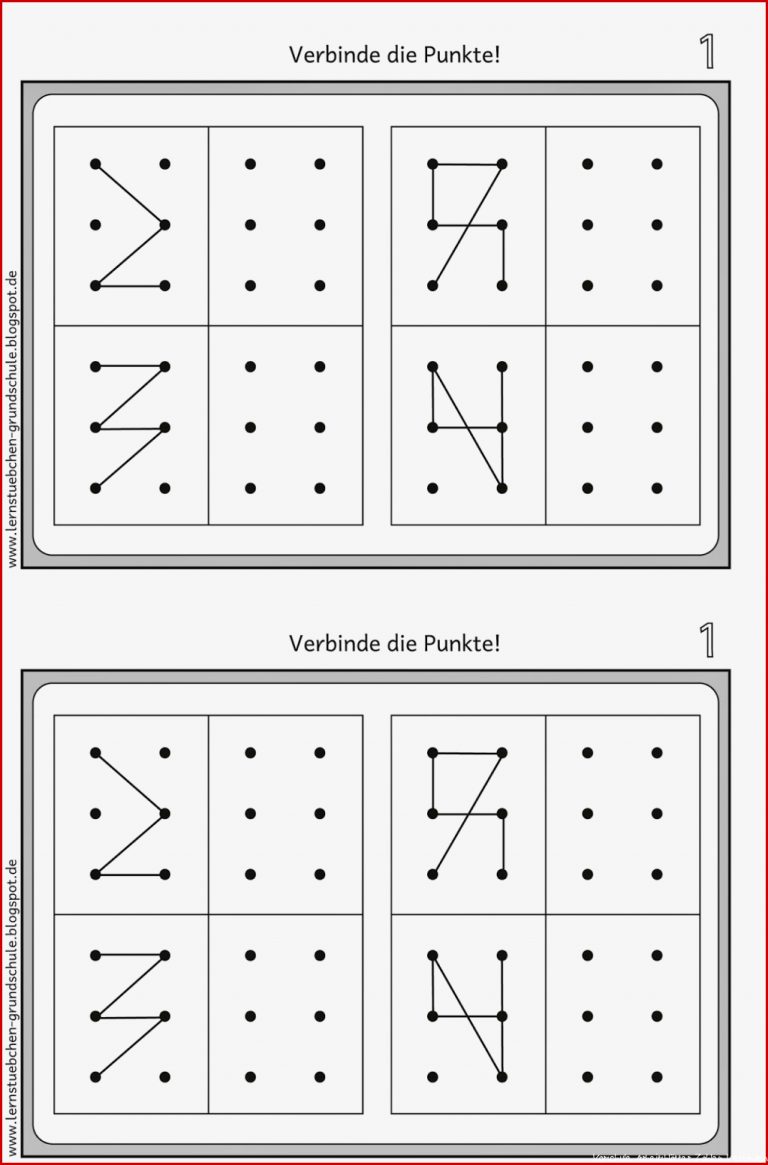 Lernstübchen Punkte Verbinden 1