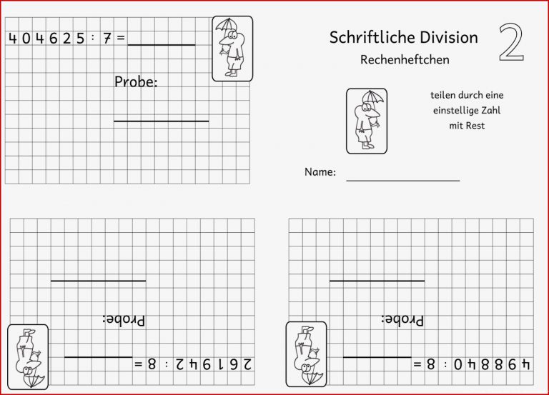 Lernstübchen Rechenheftchen schriftliche Division 4