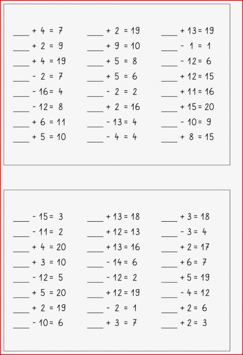 Lernstübchen Rechne Dich Fit Kartei Plus Minus 1