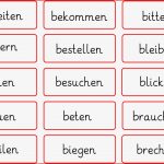 Lernstübchen Regelmäßige Und Unregelmäßig Verben