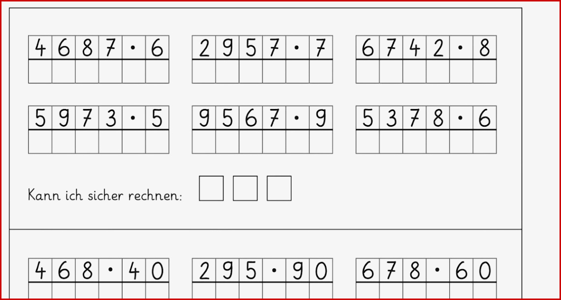 Lernstübchen Schriftlich Multiplizieren