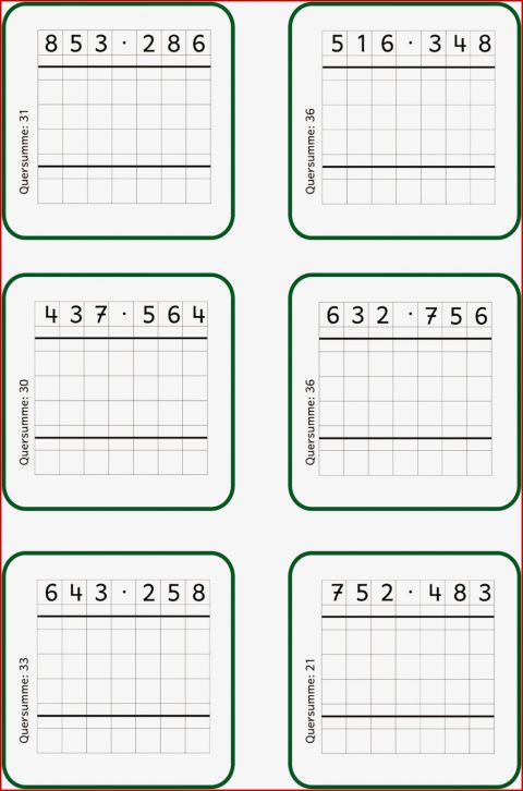 Lernstübchen Schriftlich Multiplizieren 2
