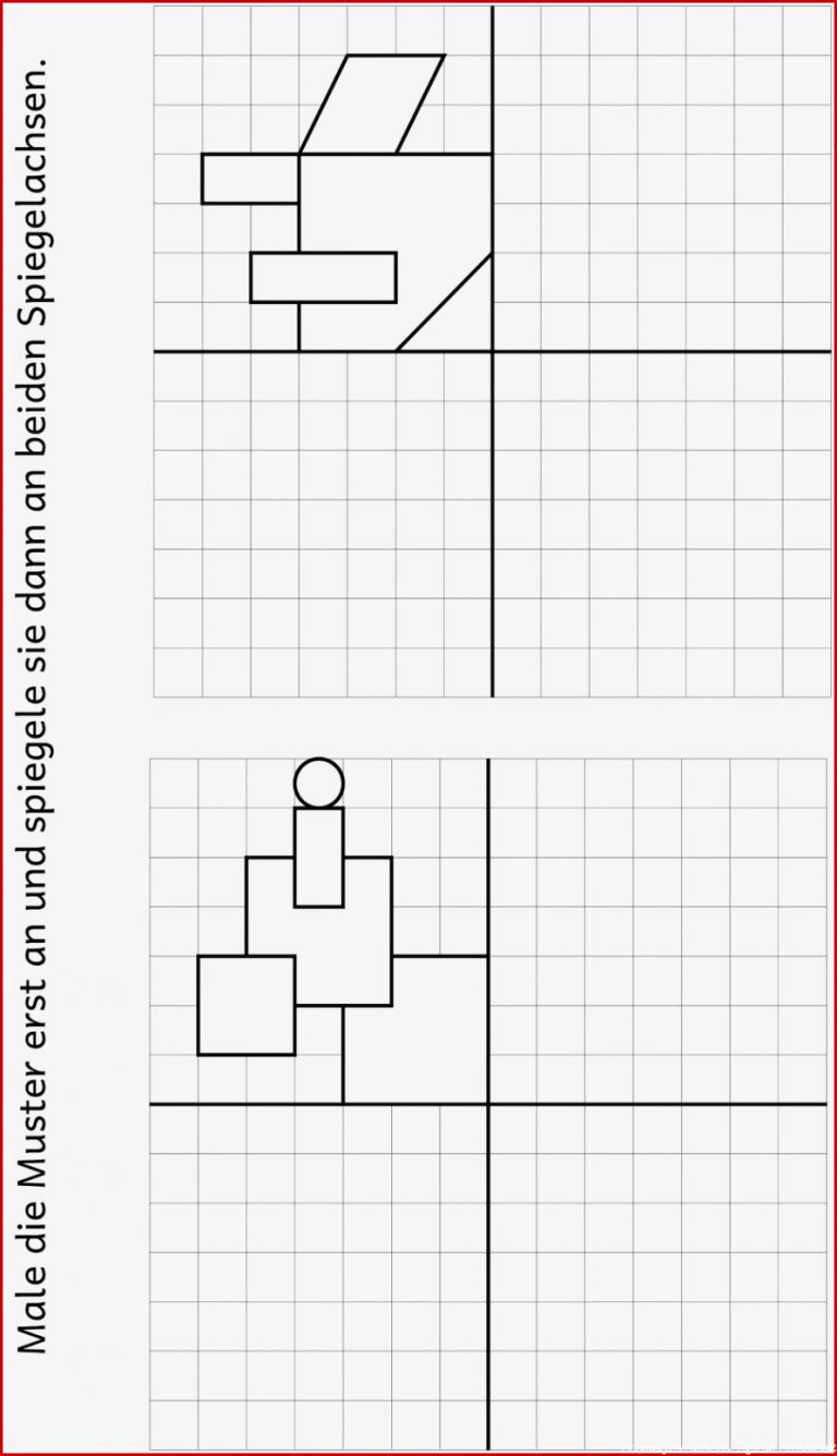 Lernstübchen Spiegeln an zwei Spielgelachsen 2