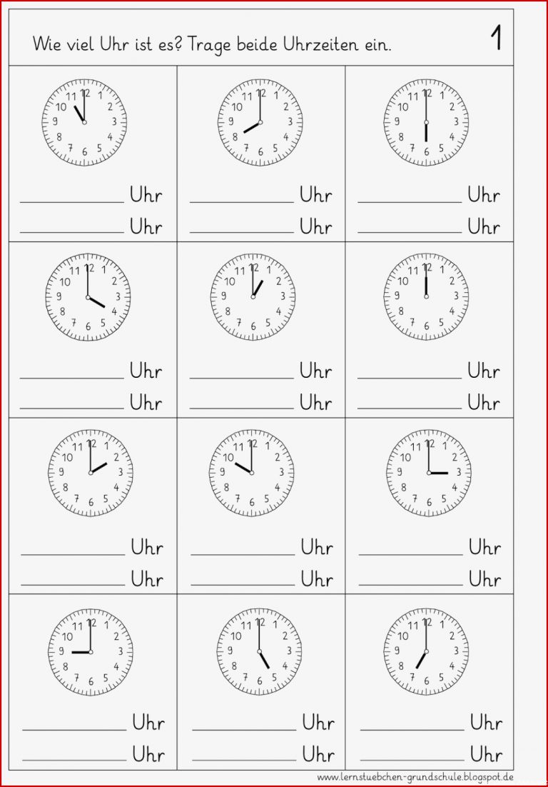 Lernstübchen Suchergebnisse für Uhr