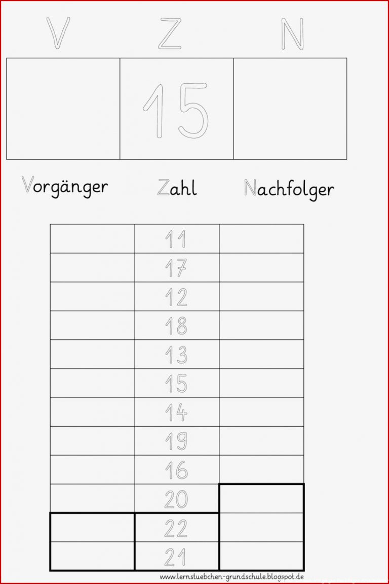 Lernstübchen Vorgänger Nachfolger Fördermaterial