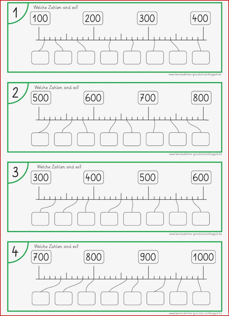 Lernstübchen Zahlen Am Zahlenstrahl 1
