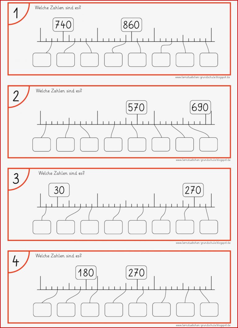 Lernstübchen Zahlen am Zahlenstrahl 6