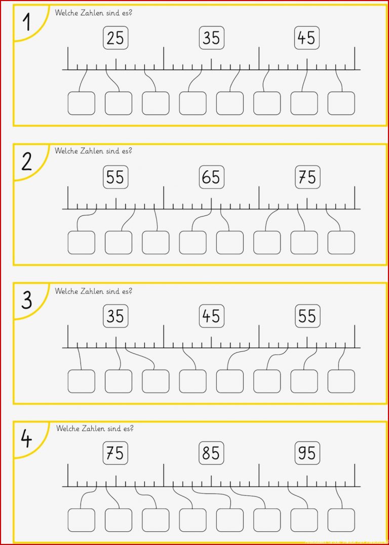 Lernstübchen Zahlen Am Zahlenstrahl Eintragen 2