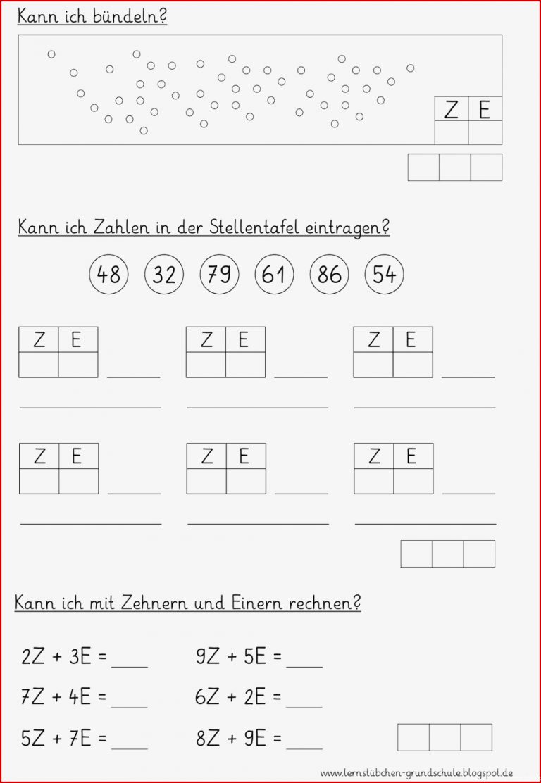 Lernstübchen Zahlen Bis 100