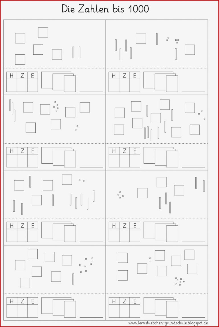 Lernstübchen Zahlen bis 1000