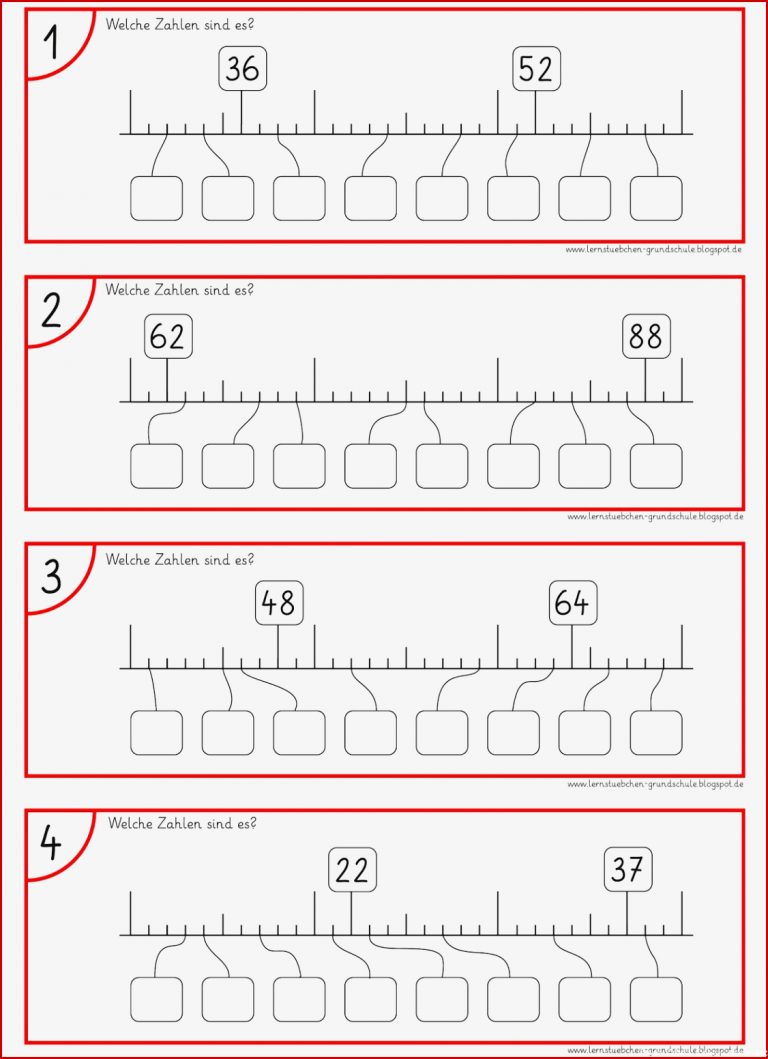 Lernstübchen Zahlenstrahl 4