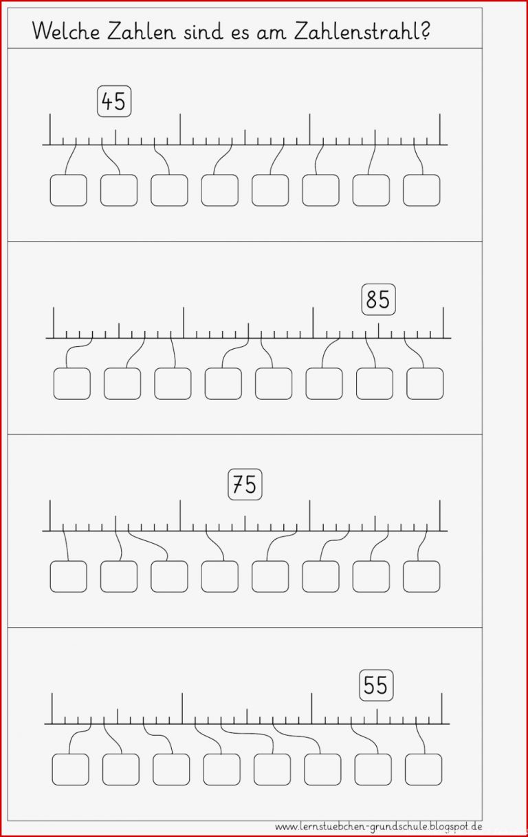 Lernstübchen Zahlenstrahl Ab 3