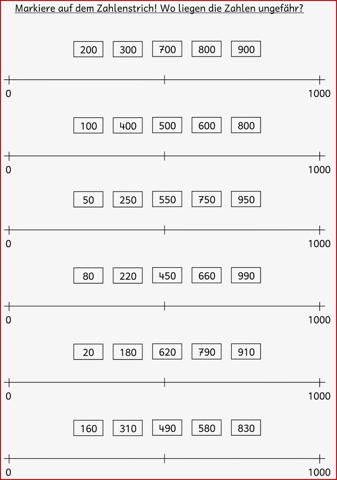 Lernstübchen Zahlenstrich Zr 1000