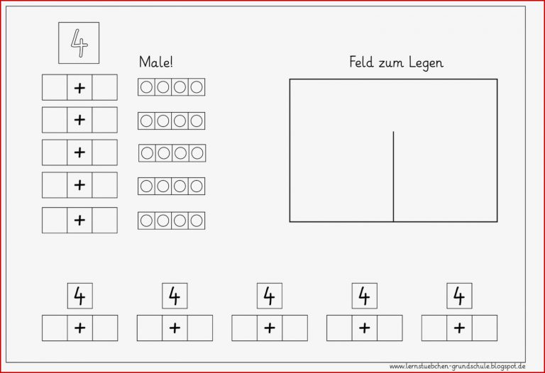 Lernstübchen Zahlzerlegung von 4 bis 10