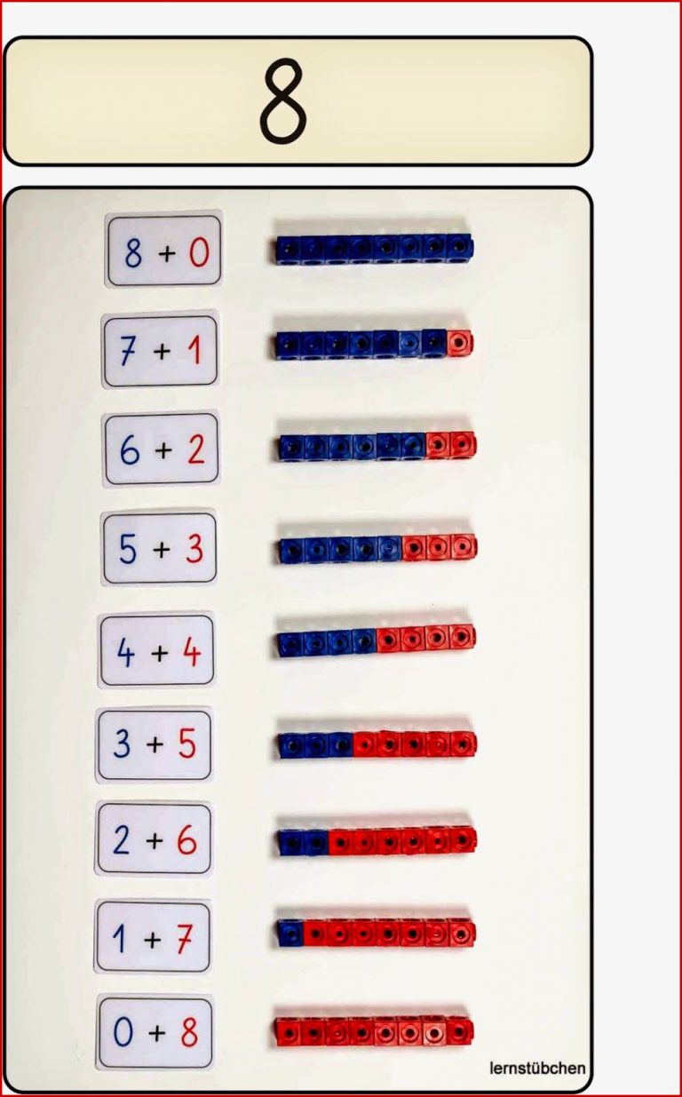 Lernstübchen Zahlzerlegungen In Der Übersicht