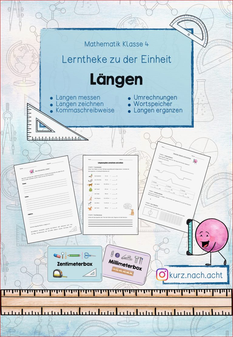 Lerntheke Längen und Messen – Unterrichtsmaterial im Fach