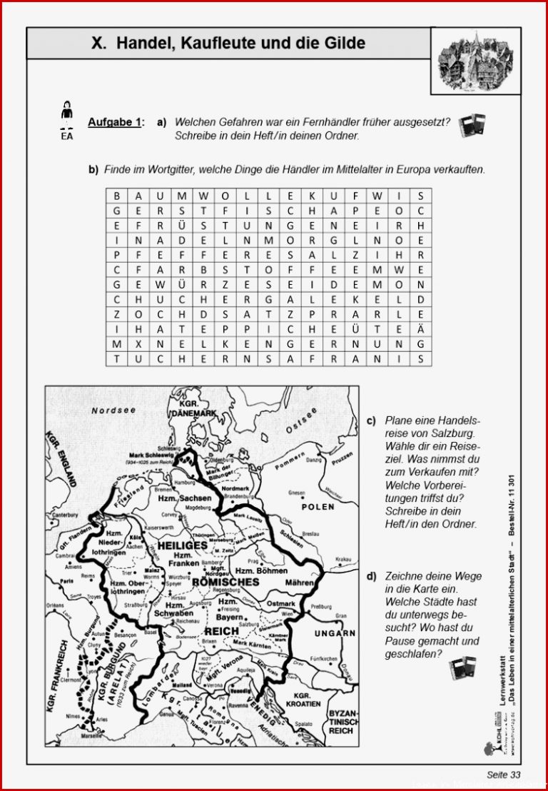 Lernwerkstatt Das Leben in einer mittelalterlichen Stadt