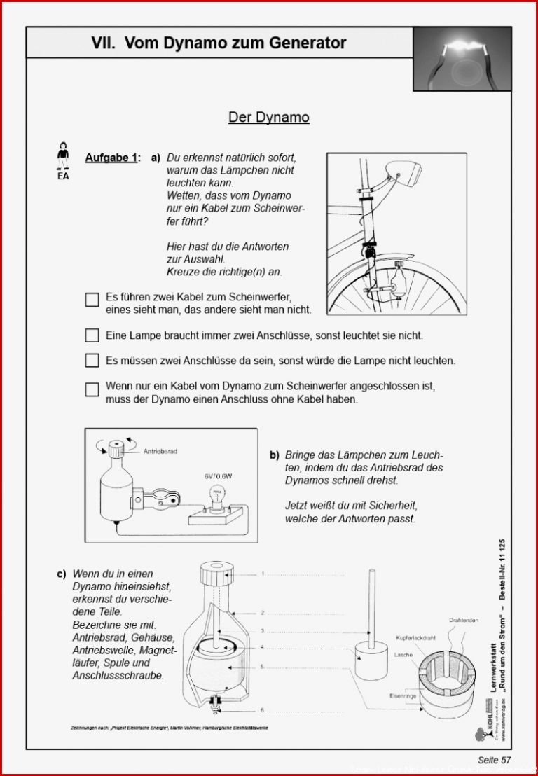 Lernwerkstatt Rund Um Den Strom Ab 9 J 104 S