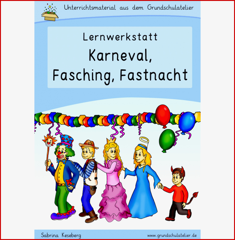 Lernwerkstatt Zu Karneval Fasching Fastnacht Für