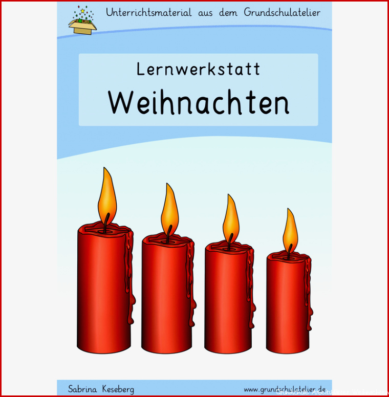 Lernwerkstatt zu Weihnachten für Grundschule