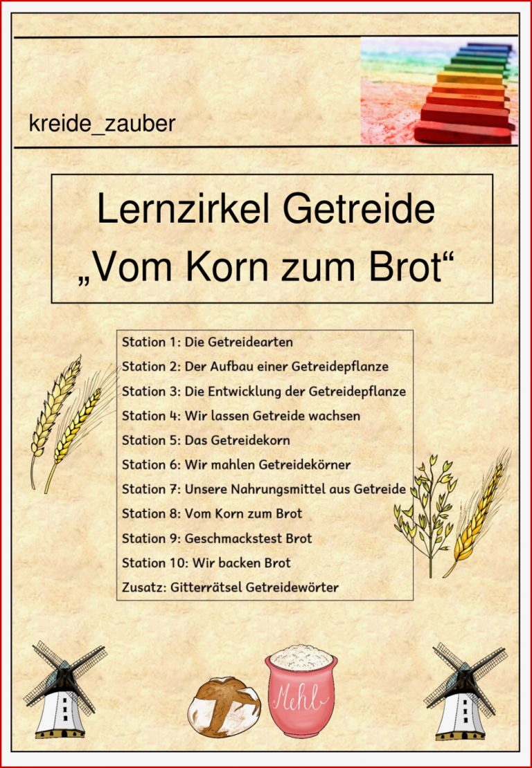 Lernzirkel Getreide in 2021