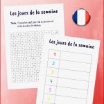 Les Jours De La Semaine – Unterrichtsmaterial Im Fach