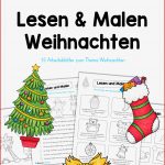 Lesen & Malen Zu Weihnachten 15 Arbeitsblätter