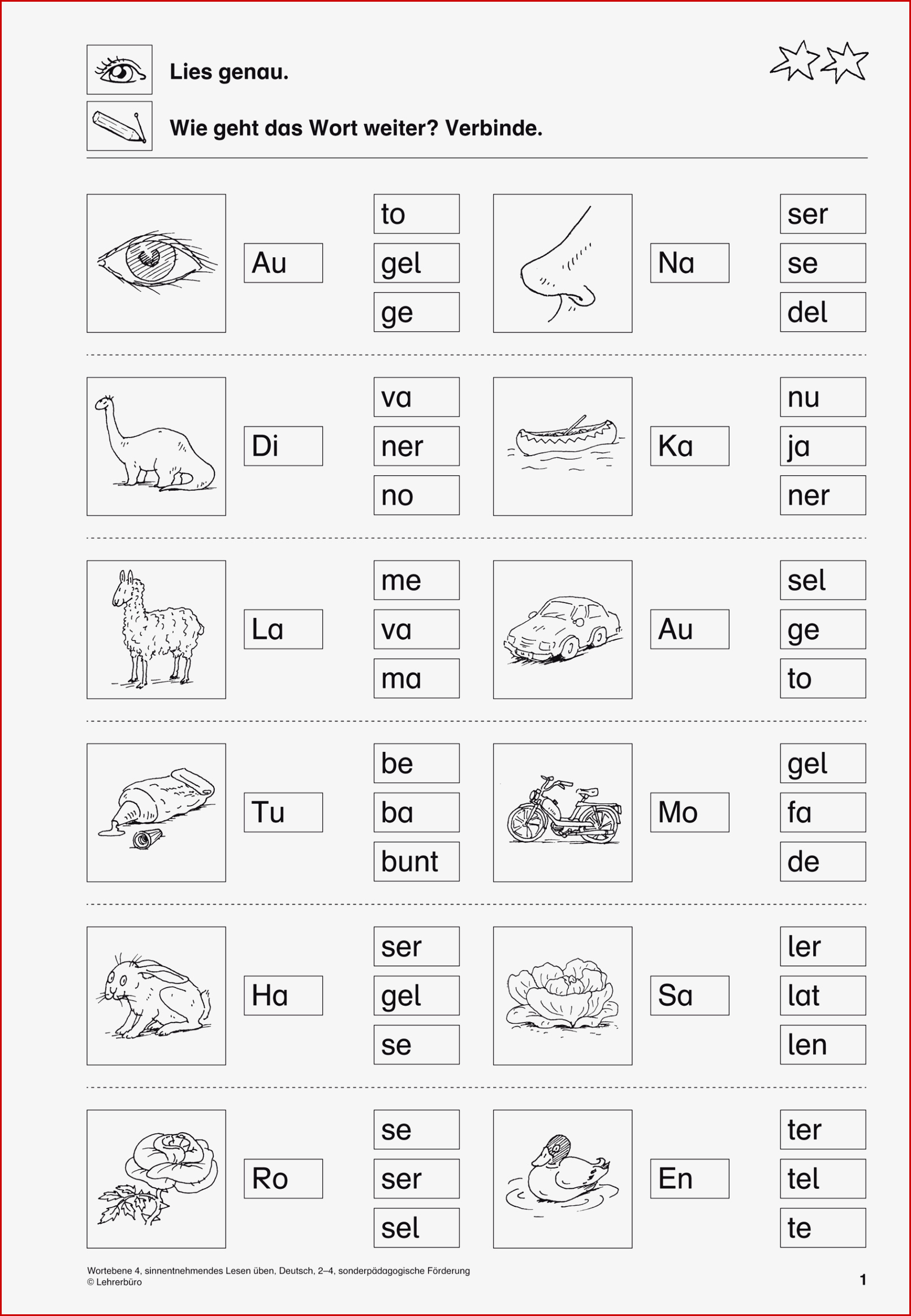 Lesen üben Unterricht Lesen Lesen Lernen 1 Klasse