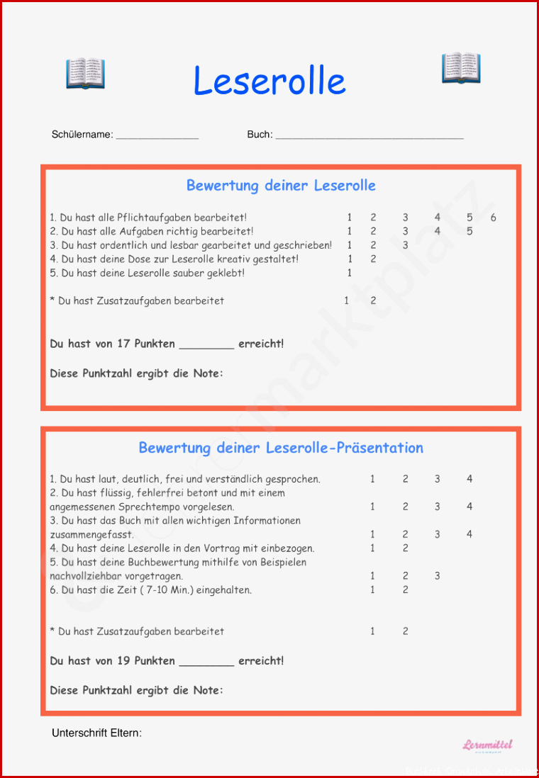 Leserolle Bewertung Seite 1