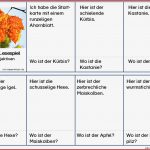 Lesespiel Herbst Mit Adjektiven • Materialien Grundschule