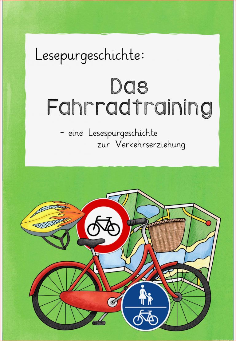 Lesespur Fahrradtraining – Unterrichtsmaterial in den