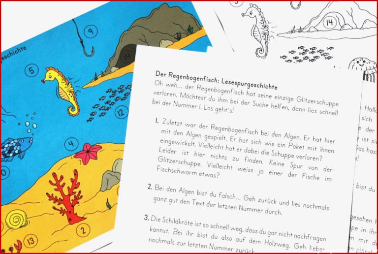 Lesespurgeschichte „der Regenbogenfisch“