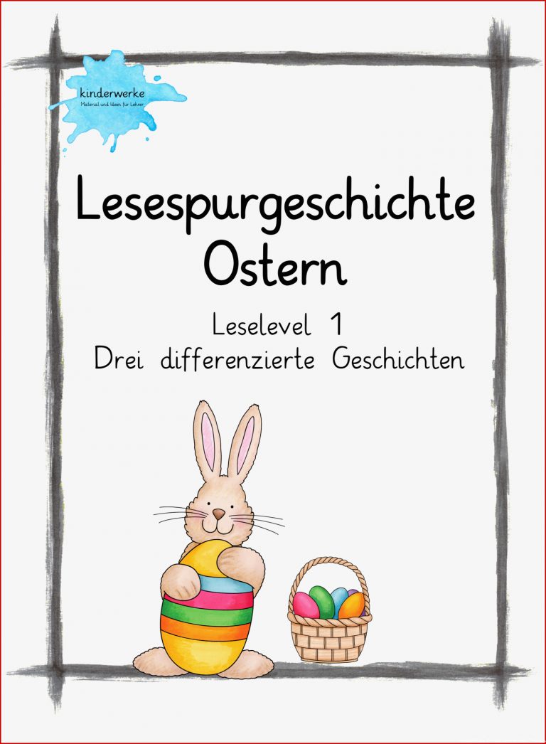 Lesespurgeschichte Ostern – Unterrichtsmaterial In Den