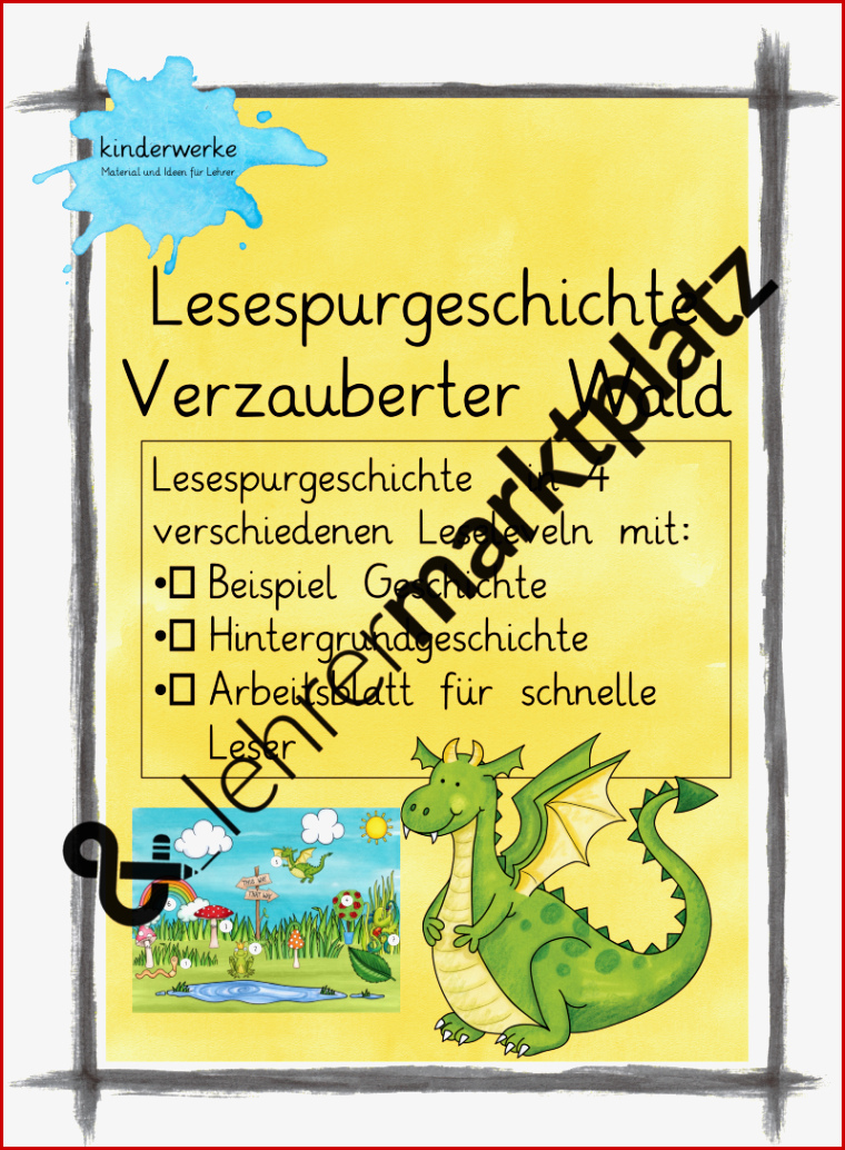 Lesespurgeschichte Verzauberter Wald