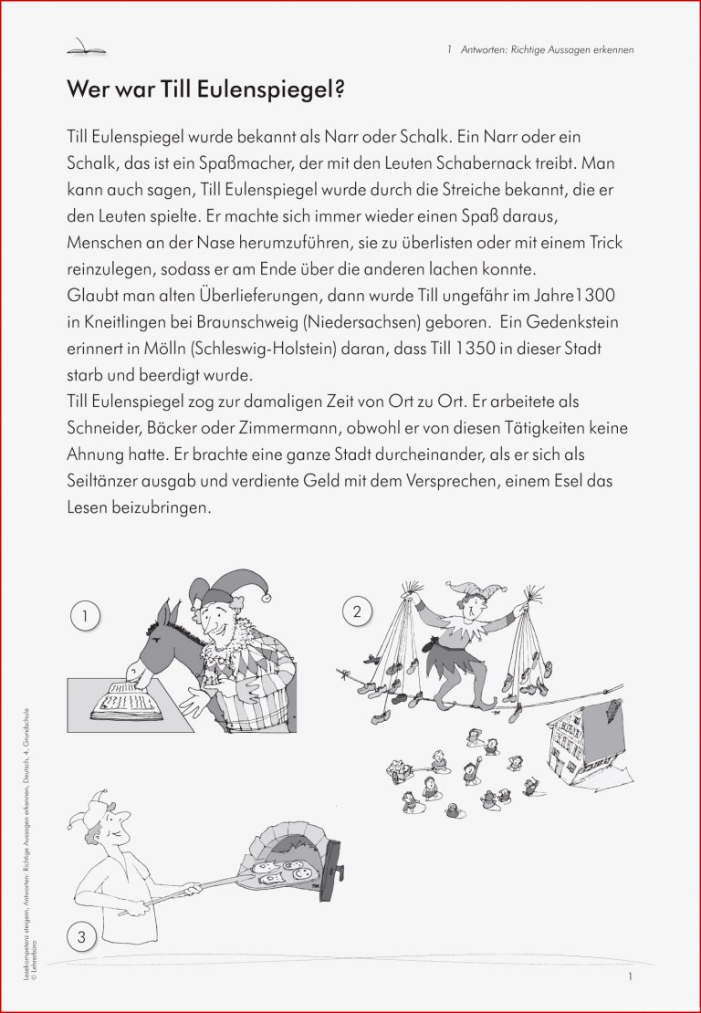 Lesestrategien · Arbeitsblätter · Grundschule · Lehrerbüro
