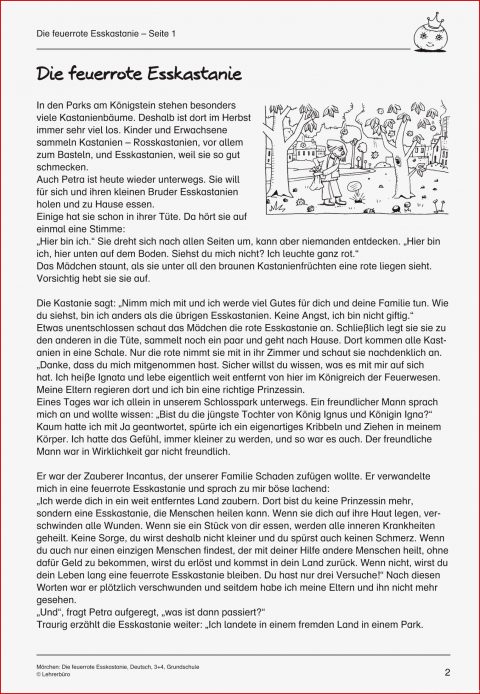 Angepasst Leseverständnis Grundschule Arbeitsblätter Sie