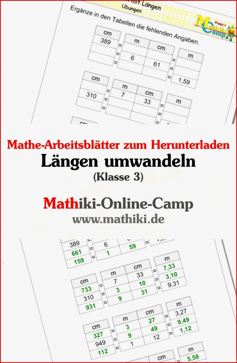 L舅gen Umwandeln Arbeitsblatt Stephen Scheidt Schule