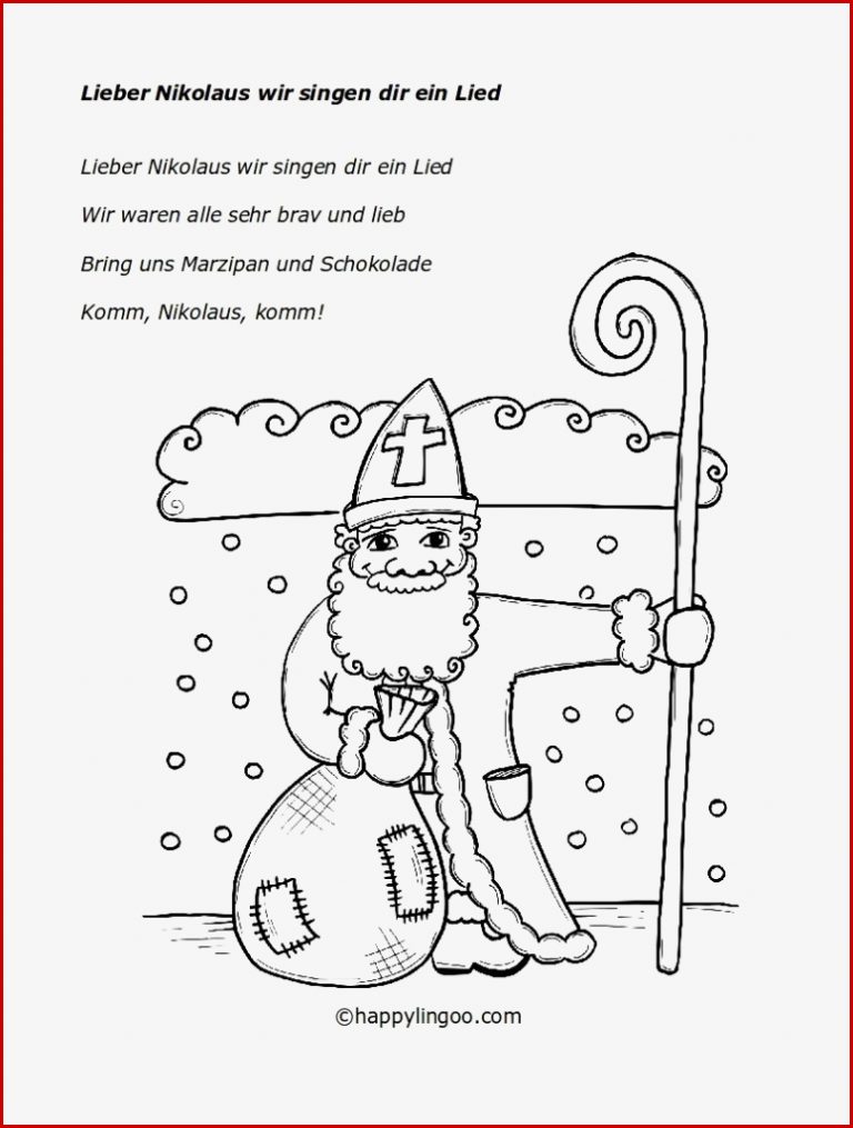 Lieber Nikolaus wir singen dir ein Lied 816×1056