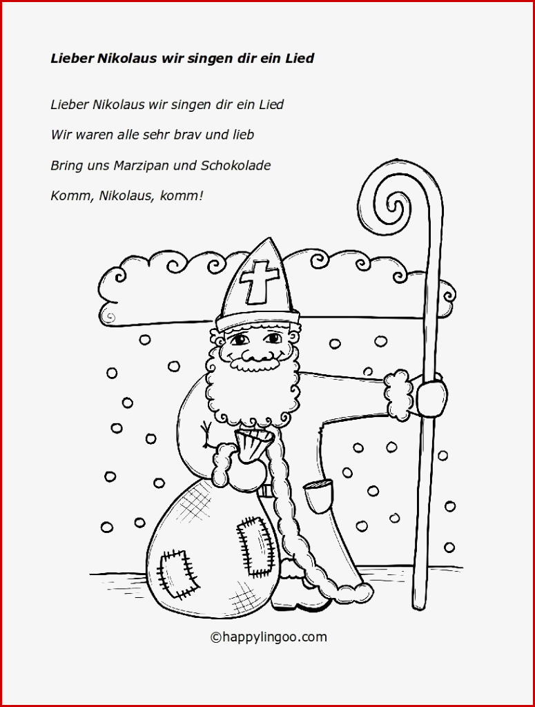 Lieber Nikolaus Wir Singen Dir Ein Lied 816×1056