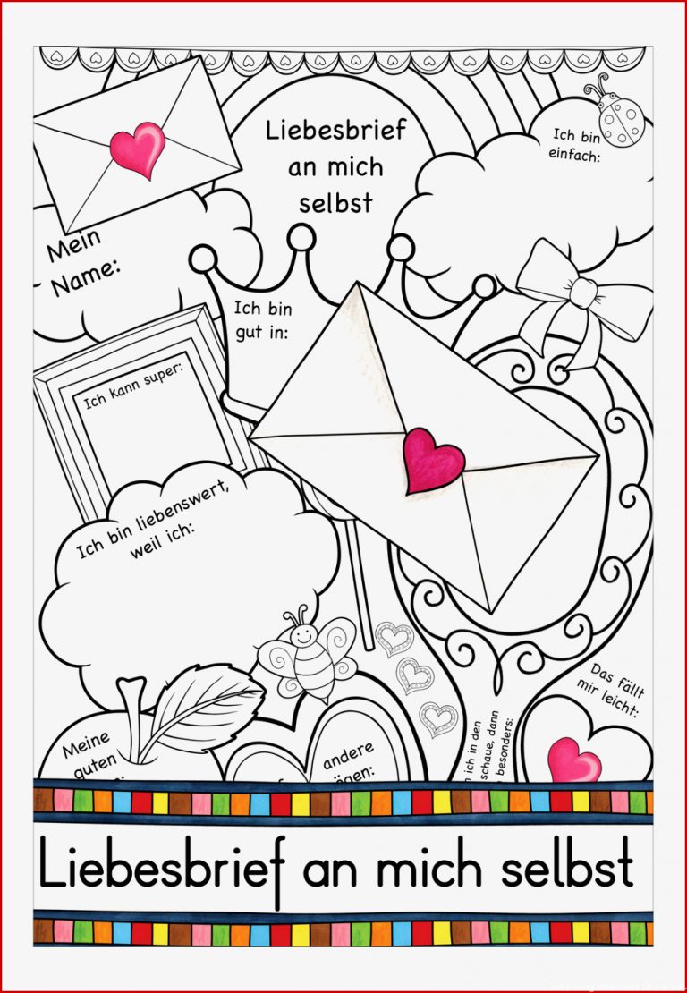 Liebesbrief an mich selbst Valentinstag