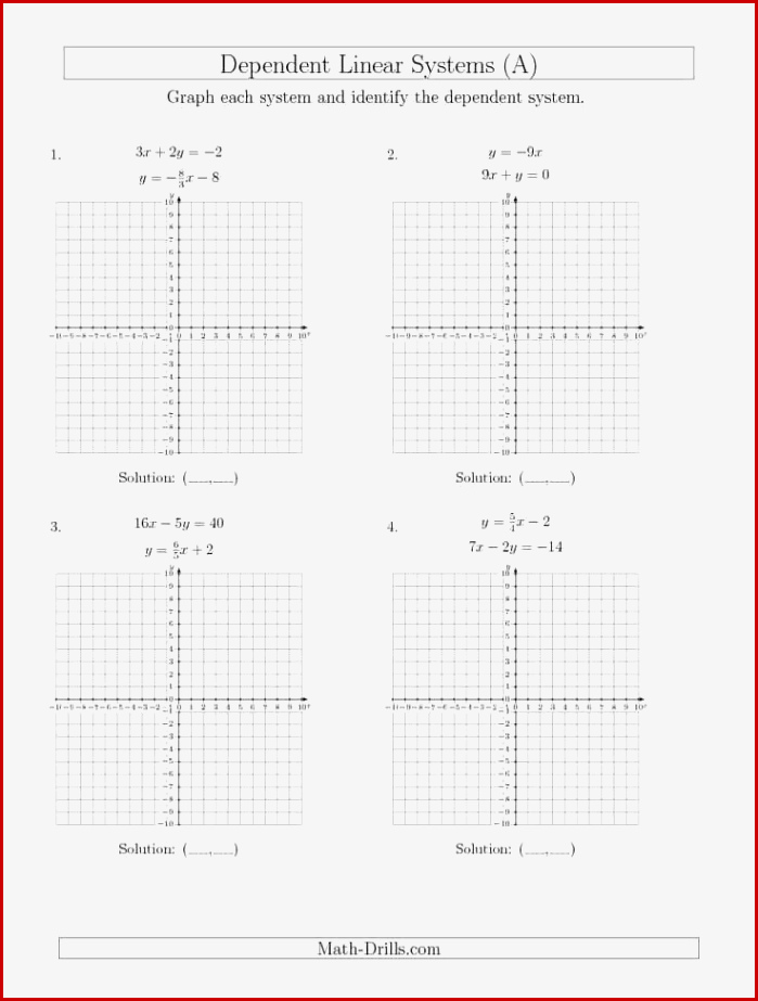 Linear Quadratic Systems Worksheet